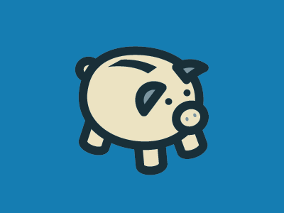 Li’l piggy design icon pig piggybank