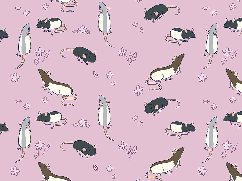 Rat pattern by Dana on Dribbble