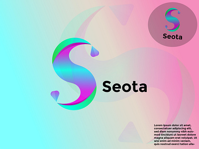 S letter logo design template