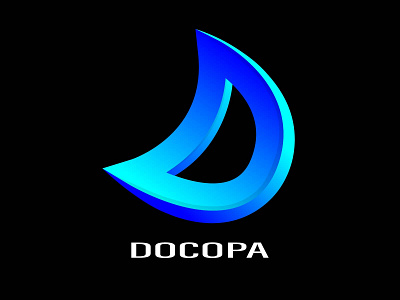 Docopa modern abstract letter logo design