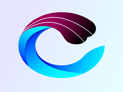 Corporate Waves modern abstract letter logo design abstract brand identity branding design graphic design illustration logo templet vector