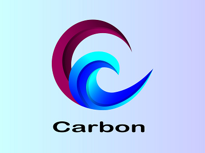 Carbon abstract modern letter logo