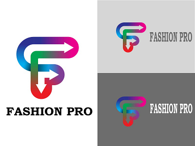 FASHION PRO abstract modern branding letter logo design abcdefghijklmnopqrstuvwxyz abstract brand identity branding design graphic design illustration logo vector