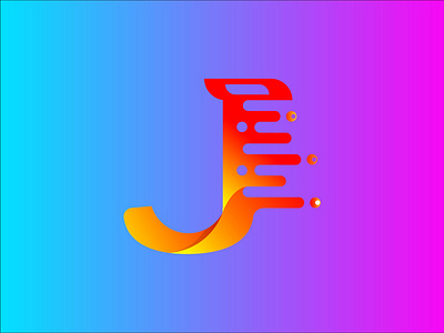 J abstract modern 3d logo design by freelancer shaminur on Dribbble