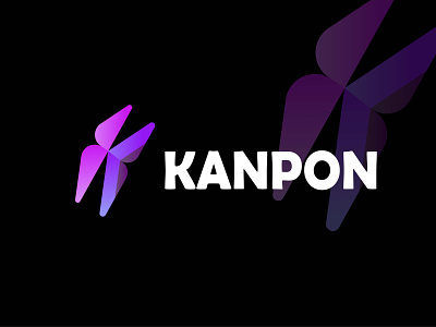 Kanpon modern 3d abstract logo design 3d abstract brand identity branding design graphic design illustration logo templet vector