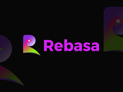 Rebasa abstract 3d modern logo design