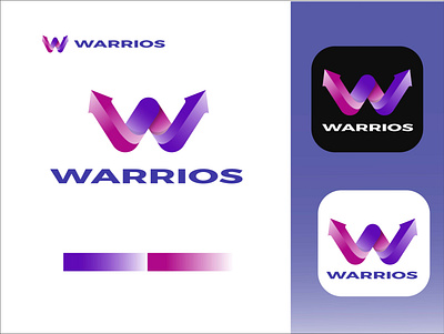 Warrios 3d modern abstract logo design 3d abstract brand identity branding design graphic design illustration logo logo barind template vector