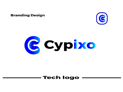 Cypixo branding 3d modern abstract logo design