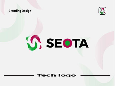 Seota branding 3d modern abstract letter logo design