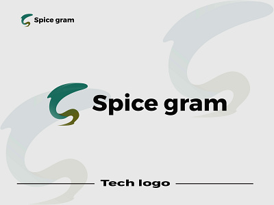 Spice gram branding 3d modern abstract letter logo design branding