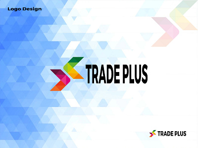 Trade plus branding 3d modern abstract letter logo design logo business