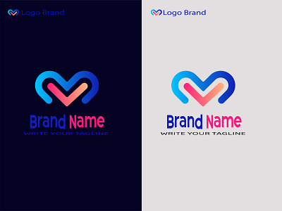 Logo brand branding 3d modern abstract letter logo