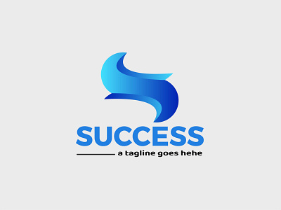 success branding 3d modern abstract letter logo design logo business