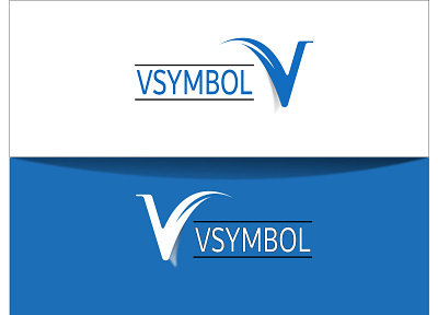 vsymbol branding 3d modern abstract letter logo design logo business