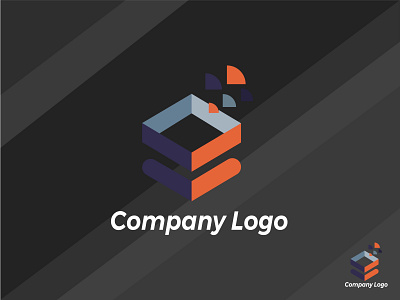 Company logo branding 3d modern abstract letter logo design
