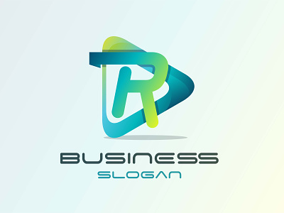 Business name branding 3d modern abstract letter logo design logo business