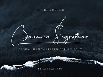 Bromeo Signature – Casual Handwritten Script Font branding craft design elegant font free font invite ligature natural signature signature fonts swash typeface typography vector