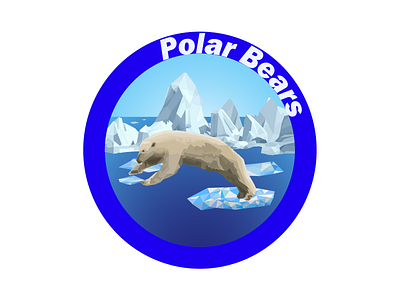 Polar Bear Badge app branding design graphic design illustration logo typography ui ux vector