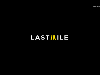 LastMile Main Logo black branding design flat icon illustration logo minimal ui vector