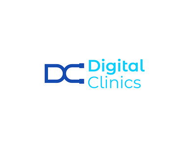Digital Clinics Logo branding design flat graphic design icon illustration logo minimal ui vector