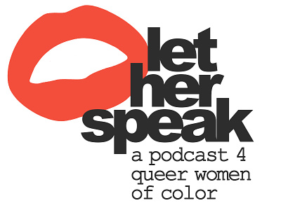 Let Her Speak Podcast Logo lgbt logo nyc podcast