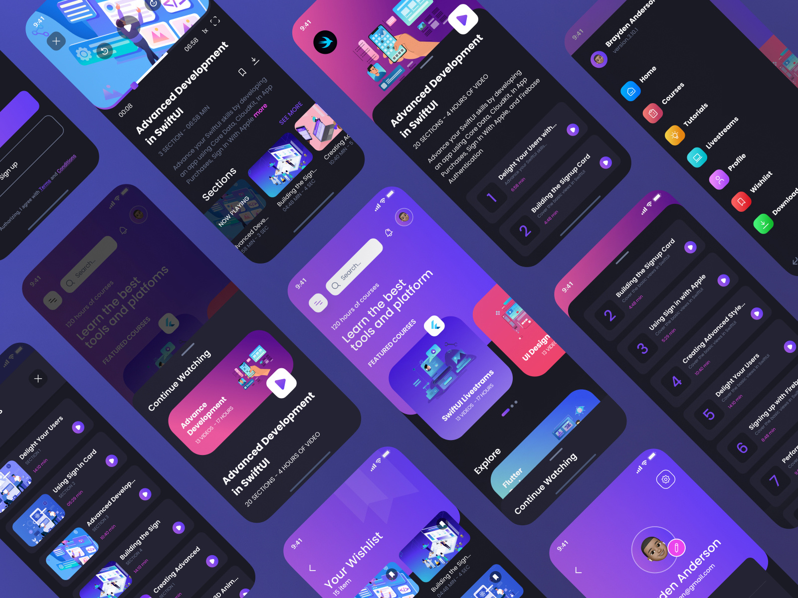 Online Learn Course Mobile App UI by Chirag Vadukia on Dribbble