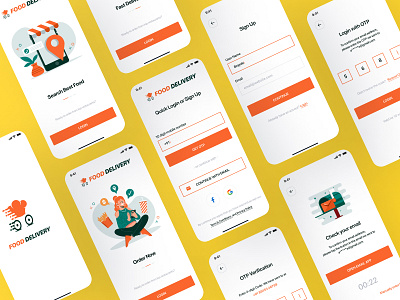 Food Delivery - Mobile App UI