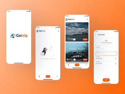 Gotrip - Trip Expense Mobile App UI clean gotrip mobile mobile app travel app design travel expense app travel expense manager trip expense manager ui ui kit ui mobile ui8 uidesign uidesigner uiux uiuxdesign userinterface