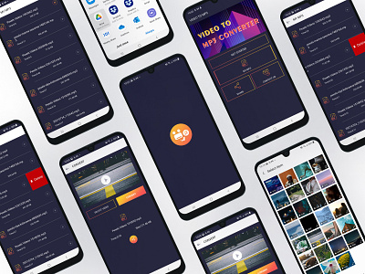 Video to MP3 Convert Mobile App UI
