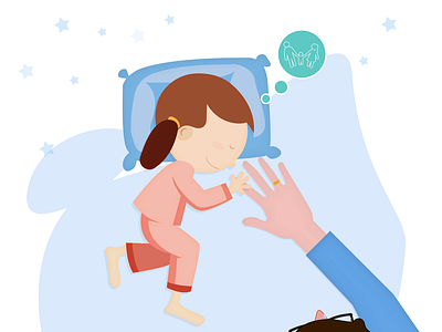 I miss you Pappa adobe photoshop cc after office awesome design background beautiful character colorful daughter dream family flat illustration love mom office pappa playing times vector