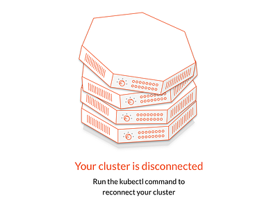 Disconnected cluster cluster clusters disconnected disconnected state error error state illustration kubernetes servers