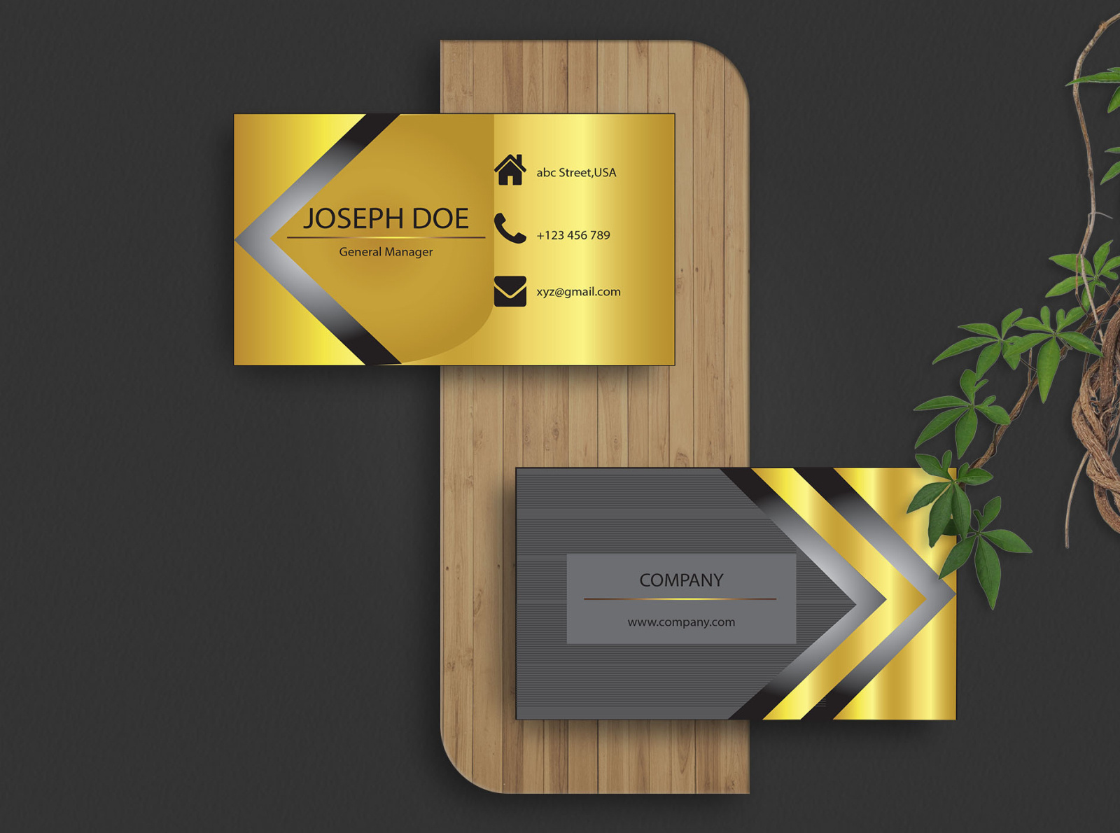 Professional business deals cards