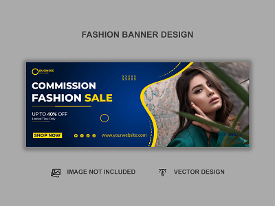 Fashion social media banner design banner design branding cover design cover graphic design social media