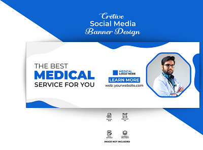 Professional Doctor Facebook or web banner template web banner