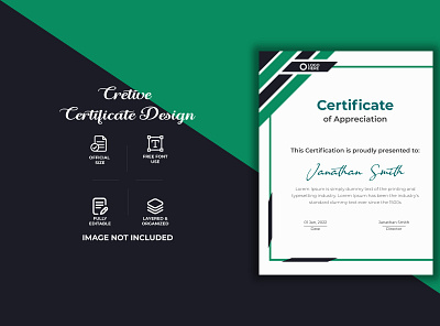 Certificate Design banner design branding design design cover graphic design illustration logo social media web banner