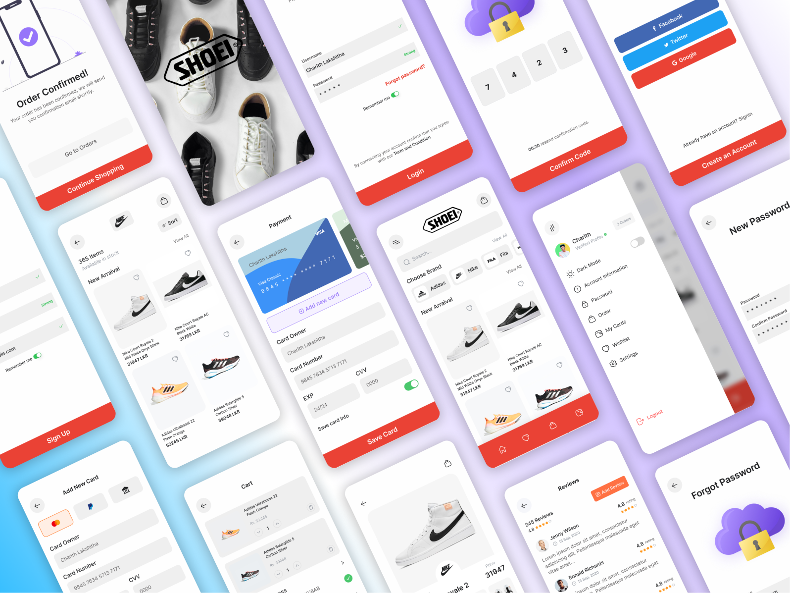 Shoe App Design by Charith Premalal on Dribbble