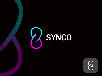 SYNCO Minimal Modern Letter Logo Design