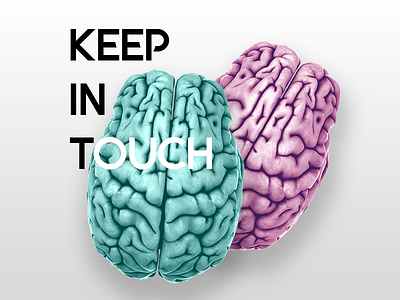 "Keep in touch" Poster colors duo colors keep in touch mind mind pair poster
