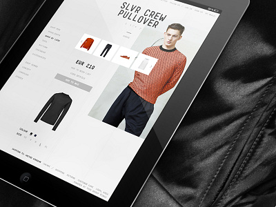 Adidas SLVR Shop By Look adidas fashion grid ipad responsive ui website