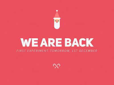 Christmas Experiments is back advent calendar candy cane christmas experiments font santa claus website