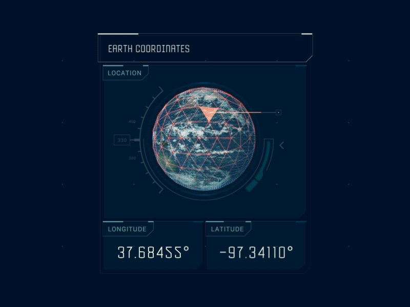 Earth Coordinates UI