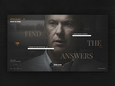 Spotlight Feature MK composition grid interactive layout parallax scroll type website