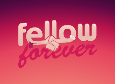 Fellow Forever logotype typography