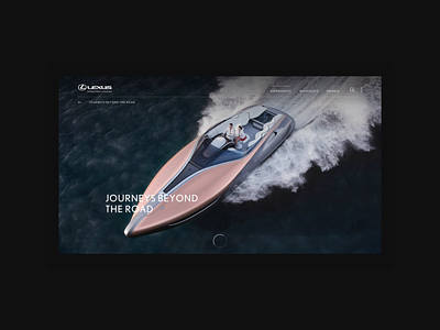 Lexus - Journeys Beyond The Road 3d animation grid interaction interactive layout scroll ui webdesign website