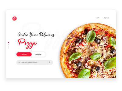 Pizzahut Homescreen branding design ecommerce design food homescreen landing page online ordering typography ui ui pack ui web design ux web deisgn