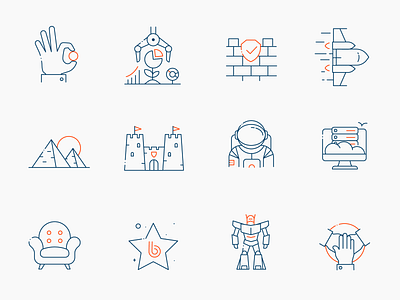 Icon set for IT company II