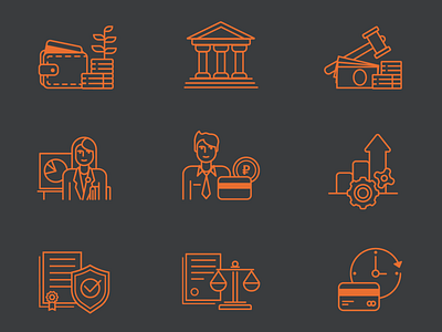 Icons for Bank