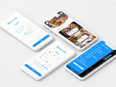 Restaurant App app restaurant smartphone ui uiux ux