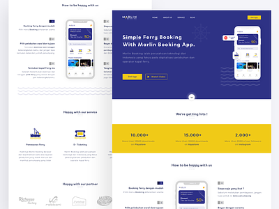 Marlin Booking redesign landing page