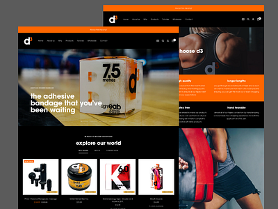 d3 Tape USA design website